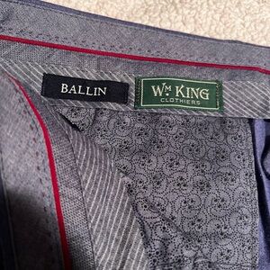 Ballin custom paisley W.M King Cashmere wool pants